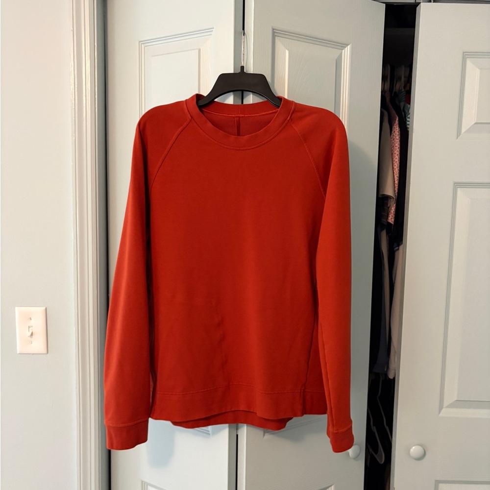 Lululemon City Sweat Crew Men’s Large Red/Orange